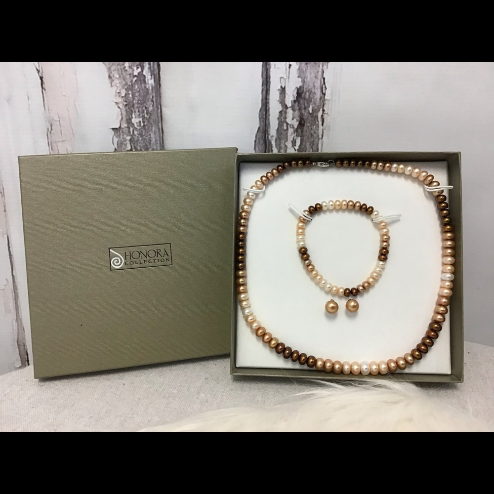 Honora Fresh Water Pearl Ombré Jewelry Set